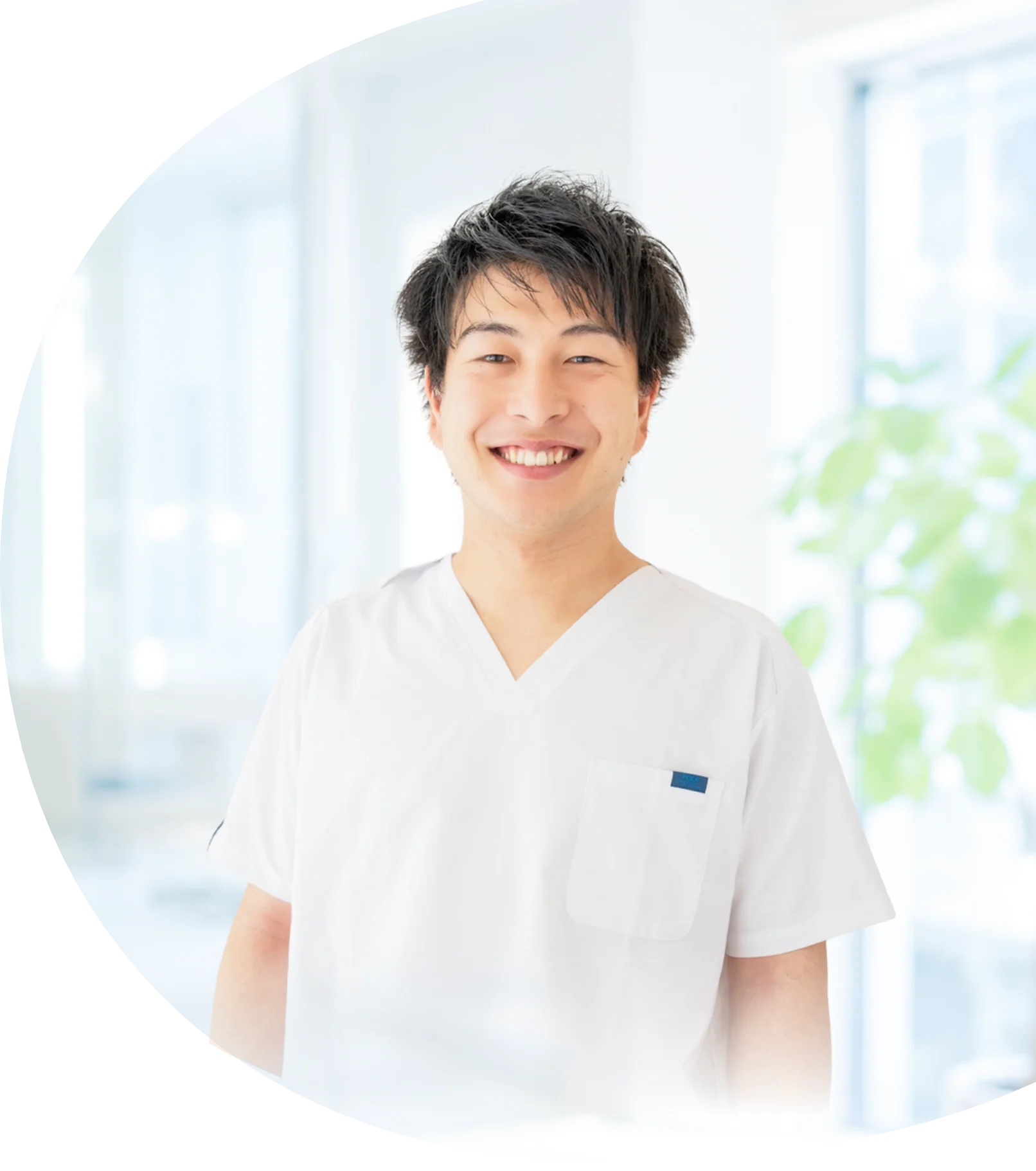 笑顔の院長